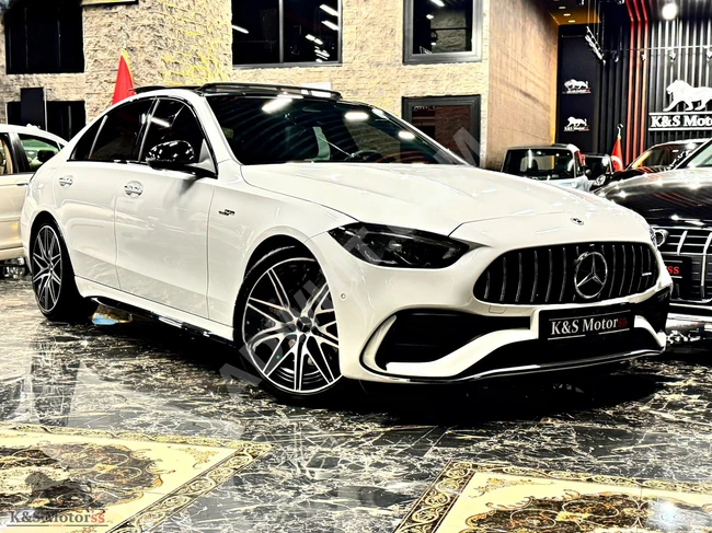 مرسيدس 2022  بدون طلاء، C43 AMG 4MATIC+ PERFORMANCE داخلية حمراء محور خلفي، تبريد