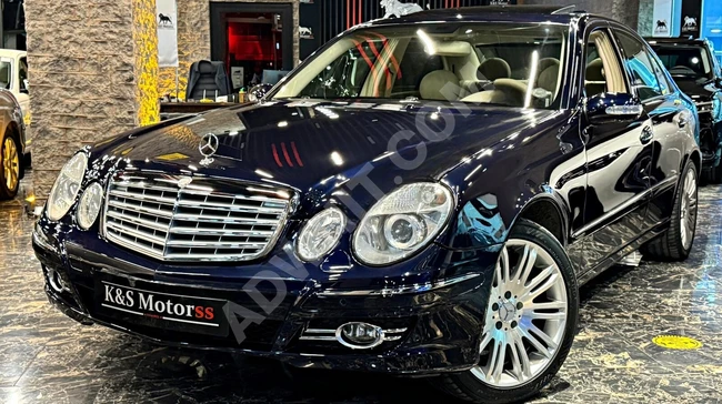 مرسيدس بنز E200K  2004 غير مغير  ELEGANCE فتحة سقف + كربون 117,000 كم