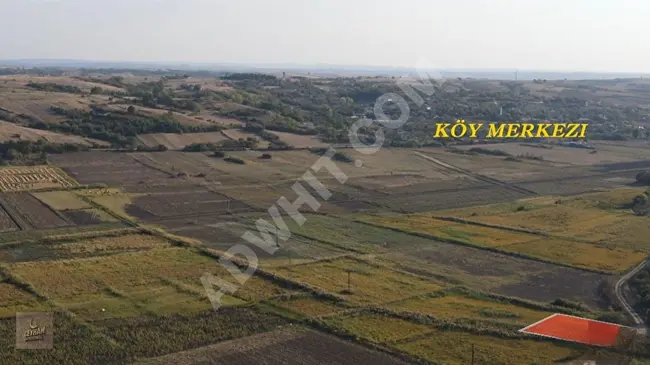 In the village Uzunköprü Muhacırkadı, a plot of land measuring 181 m² in an elevated location and close to the village