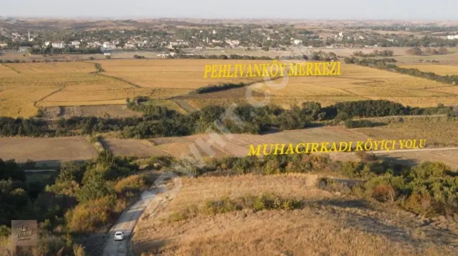 In Uzunköprü Muhacırkadı, near the village, there is land available with an area of 309 square meters in a high location