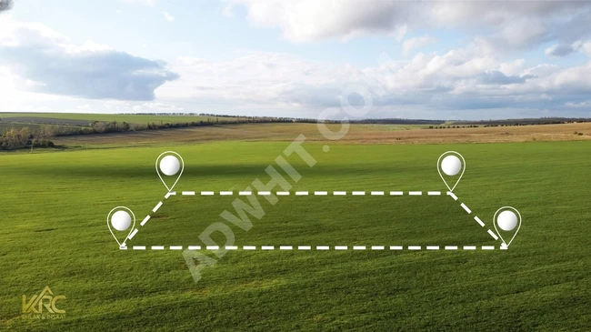 A plot of land with an area of 1.250 m² at an affordable price in Edirne (with permit and approval)