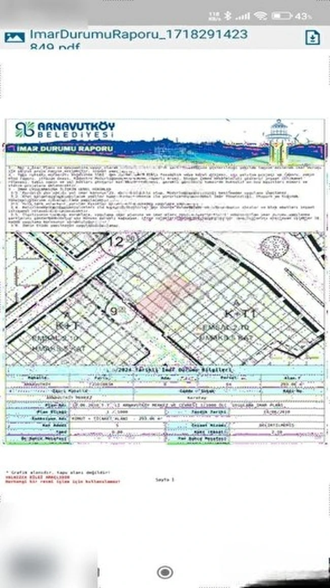 ARNAVUTKÖY MERKEZDE SATILIK TİCARİ ARSA