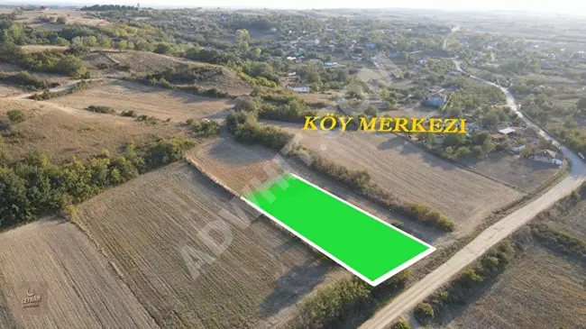 A land with an area of 980 square meters, within the construction boundaries in the village of Uzunköprü Muhacırkadı