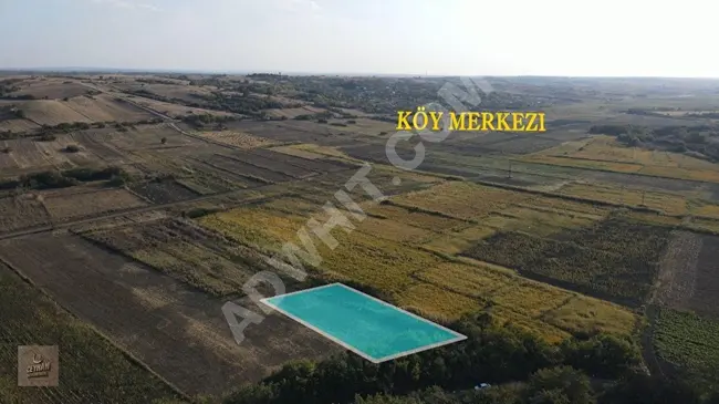 A plot of land measuring 603 m² in an excellent location in the village of Uzunköprü Muhacırkadı