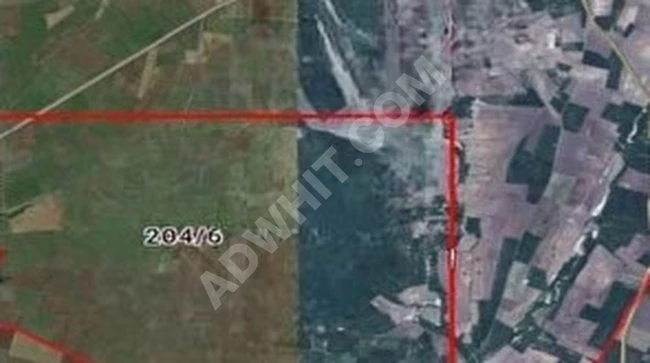 Land for sale, land area 2260 square meters in Edirne Havsa Köse Ömerliköy