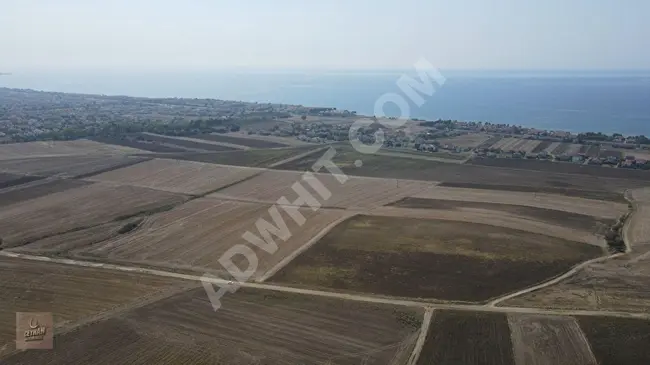 For sale: Land of 250 square meters in the area of Marmaraereğlisi Çeşmeli, overlooking the sea and close to the asphalt