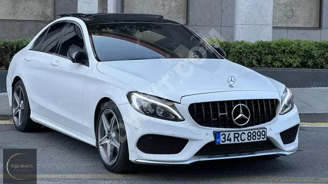 سيارة مرسيدس  C200D AMG بصمة، تاتش باد، خياطة، تابلوه، 7G ترونيك