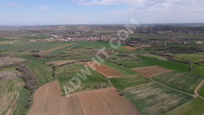 Independent land with a single title deed near the village in Pehlivanköy Yeşilova