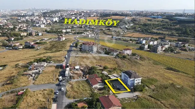 450 square meters of land ready for construction, close to the main street, possibility of partitioning, prime location in HADIMKÖY