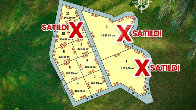 A plot of land with an area of 304m² in Başğıl, with Cross & Mutual Consent (special plots)