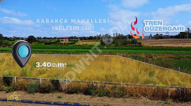 Land for sale, area 3,404 m², close to the high-speed train! In ÇATALCA KABAKÇA