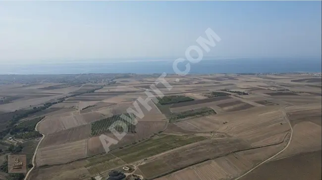 A land with an area of 416 m² in a prime location in Marmaraereğlisi Çeşmeli, with an open road all year round