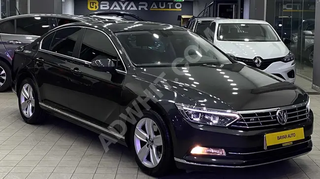 Volkswagen Passat R-Line 2018 with LED lights, LED tail lights, and foldable mirrors