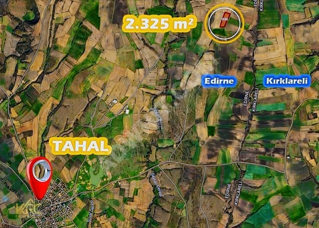 Land for sale 2,325 square meters - Close to the high-speed train - On the official road frontage!