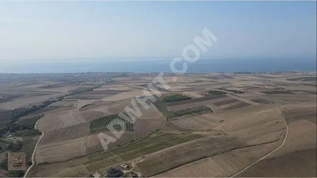 Land with an area of 269 square meters with a sea view near the asphalt in MARMARAEREĞLİSİ ÇEŞMELİ