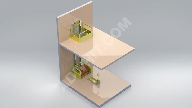 Loading platform (cargo elevator) with a capacity of 1000 kg