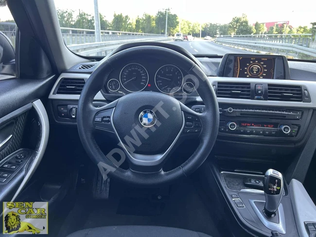 موديل2013 BMW 3.16i  سيارة بحالة جيدة، عدد الكيلومترات 165,000 مزودة بناقل حركة بجويستيك (Joystick).