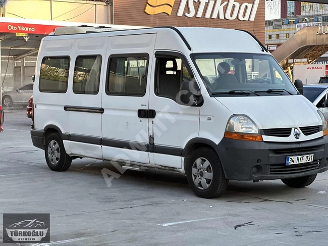 2007 Renault Master van, accommodates 16+1 people, in new condition with valid technical inspection