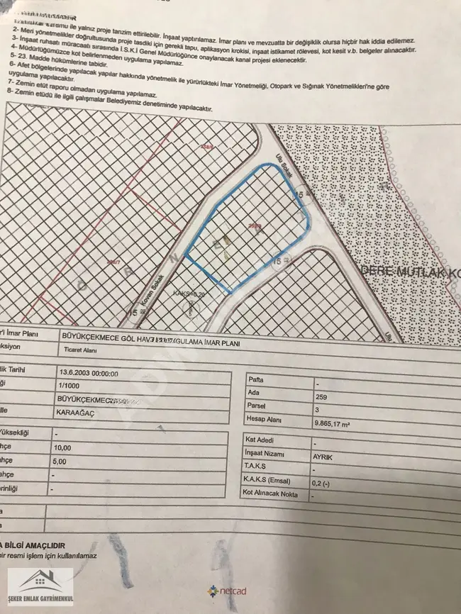 Industrial land for sale in BÜYÜKÇEKMECE KARAAĞAÇ