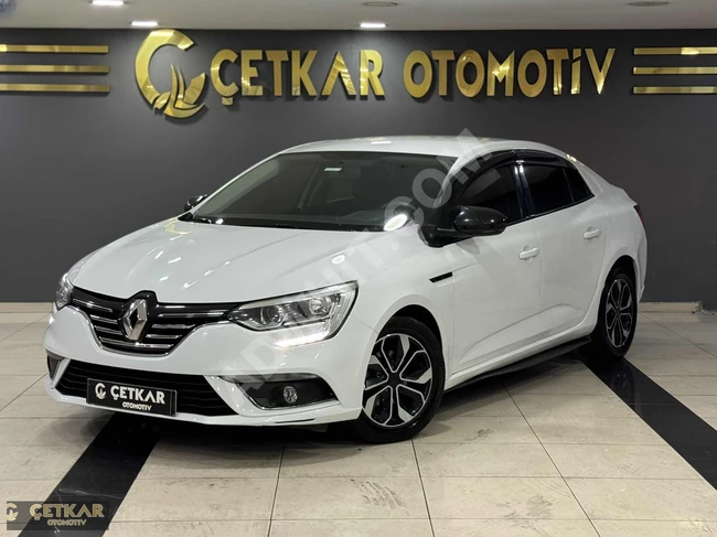 Renault Megane 1.6 Joy car equipped with a rear display screen, Tesla screen with Icon system from ÇETKAR 2017