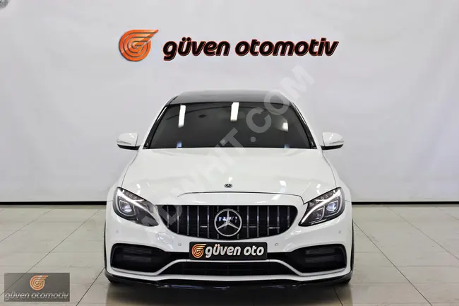 Mercedes car C180 (2014) with a glass roof and without paint, available from GÜVEN OTO