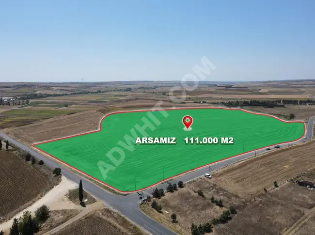 Land like no other 111,000 square meters on the main road in Silivri - SEYMEN