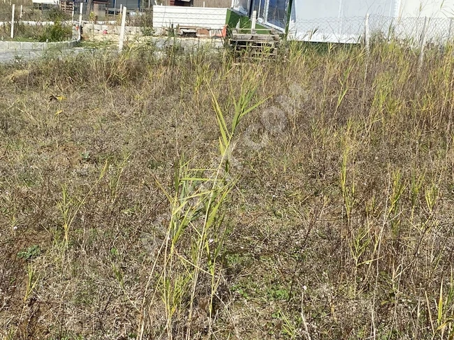 Land plot of 550 square meters fenced with a residential container in ÇATALCA KABAKÇA