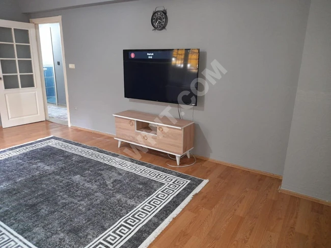 Furnished 3+1 apartment for rent behind CEVAHİR Shopping Center