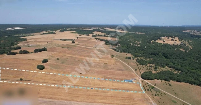 For sale: Land with a natural view near the village, area of 1280 m2 in SİLİVRİ BÜYÜK SİNEKLİ