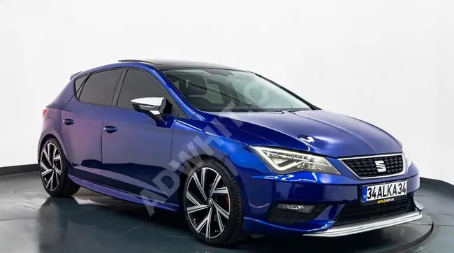 Car for sale Seat Leon model 2018 diesel automatic with sunroof - rearview