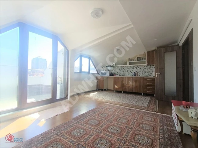 In Beşiktaş city center, a 4+2 duplex apartment for sale with an area of 175 m², in a new building, featuring a terrace, two kitchens, and two bathrooms