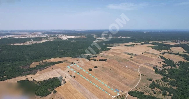 For sale: Land with a natural view near the village, area of 1280 m2 in SİLİVRİ BÜYÜK SİNEKLİ