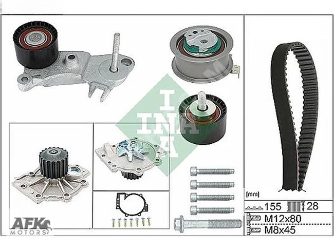 TRİGER SETİ SU POMPALI VOLVO S60 II 2.0 S90 II V40 V60 I V70 III