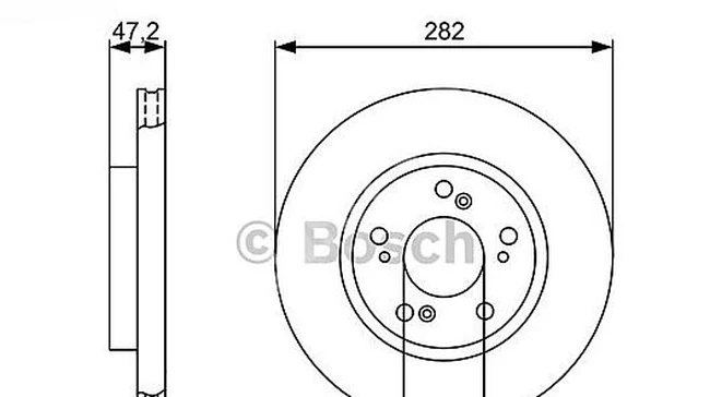 Front disc brakes for Honda Civic 06-12 CRV 02-06 CIVIC 1.6 2016