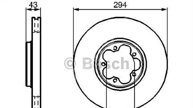 ÖN DİSK FORD TRANSIT V184 00-06 A.CEKER (294X43)