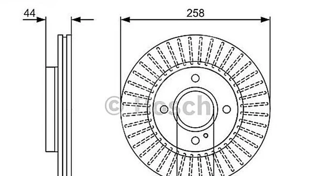 قرص فرامل امامي هوائي - FORD FİESTA 1,25I/1,4TDCI/1,4I/1,6TDCI/1,6TI