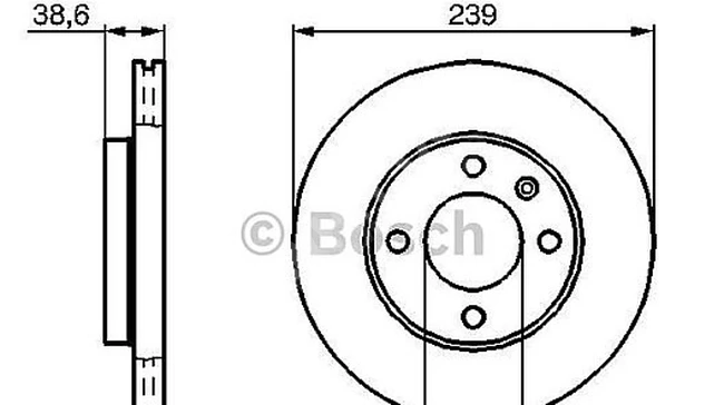 Front disc for Golf and Passat and Jetta I/II/III 1.6/1.6D/1.6TD/1.8/1.9/1.9TD