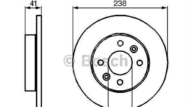 Front Brake Disc - R9 R11 R19 R21 - CLIO I-II SYMBOL EXPRES MEGANE I LOGAN