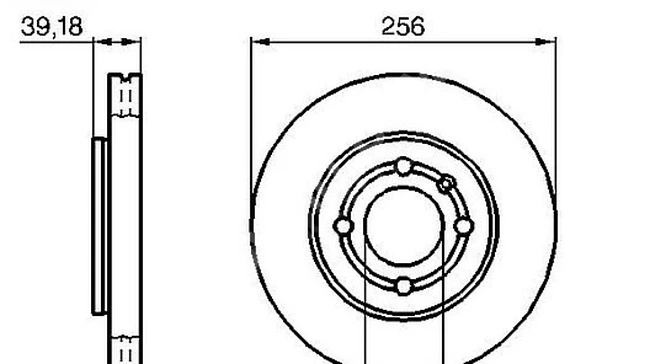 Volkswagen Polo front disc 1995-2002 AJV