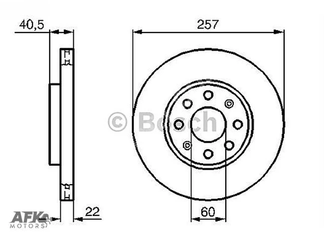 ÖN DİSK GRANDE PUNTO EVO 1,2/1,3/1,4 CORSA D CORSA E 1,0/1,2/1,3