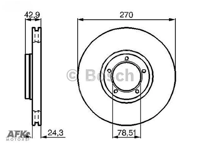 ÖN DİSK HAVALI TRANSİT TOURNEO TRANSIT 2,0/2,4/2,5D/2,5TD/ 94-00