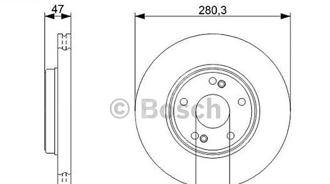 Front disc LAGUNA II 1.6/1.8/1.9/2.0 (5BOLT)