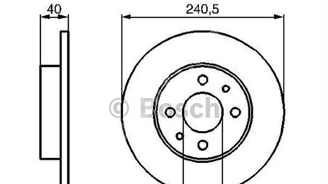 Front brake disc - Fiat - 500 500C 07 TEMPRA TIPO PUNTO PANDA MAREA BRAVO