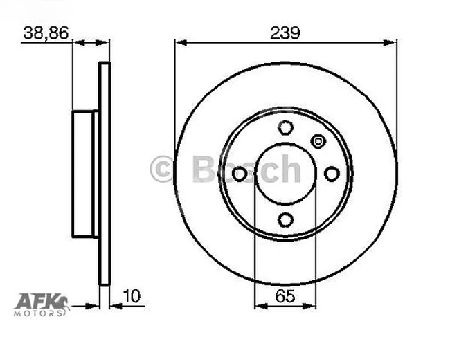 ÖN DİSK GOLF I-II 1,5D/1,6D/1,8GTI 83-92 PASSAT 1,8/2,0 POLO