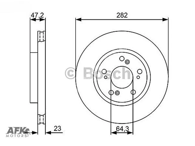 Front disc brakes for Honda Civic 06-12 CRV 02-06 CIVIC 1.6 2016