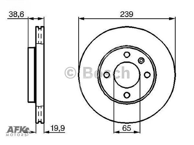 Front disc for Golf and Passat and Jetta I/II/III 1.6/1.6D/1.6TD/1.8/1.9/1.9TD