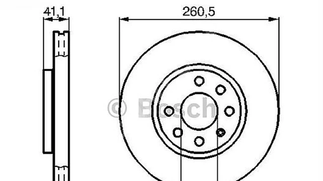 Front disc. Opel CORSA C COMBO C TIGRA B MERIVA A (with 4 hubcaps)