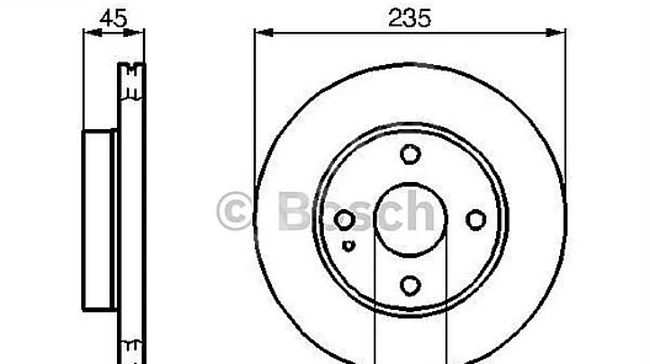 ÖN DİSK HAVALI MAZDA 323 89-96 MAZDA 121 1,1/1,3 16V/ 1,5L 16V 9