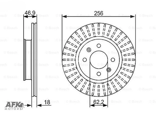 ÖN DİSK HAVALI HYUNDAI I20 2012 (256X4)