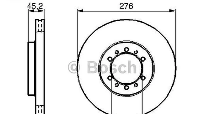 Front Air Brake Disc Mitsubishi L200 92-07 4WD Pajero 1990 3.0/3.5 V